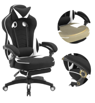 silla gaming tela transpirable