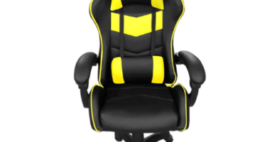 silla gamer amarilla